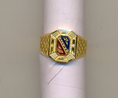 GOLD RING GENTS PLAIN FANCY