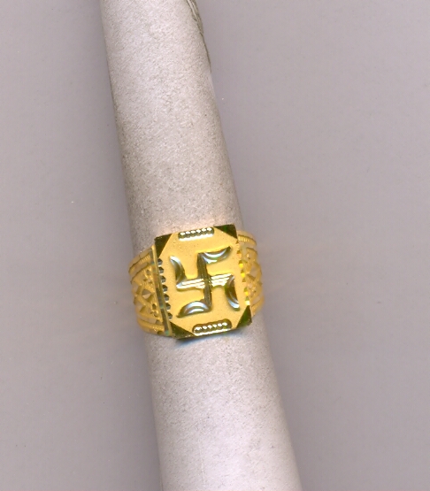 GOLD RING GENTS PLAIN FANCY