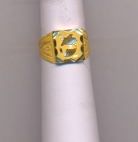 GOLD RING GENTS PLAIN GENERAL