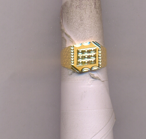 GOLD RING GENTS PLAIN GENERAL