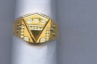 GOLD RING GENTS PLAIN GENERAL