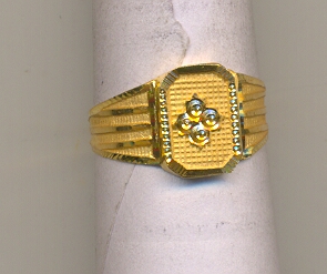 GOLD RING GENTS PLAIN GENERAL