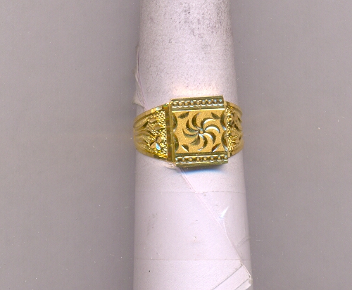 GOLD RING GENTS PLAIN GENERAL