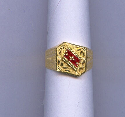 GOLD RING GENTS PLAIN GENERAL