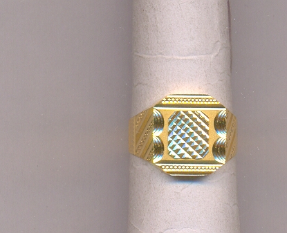 GOLD RING GENTS PLAIN GENERAL