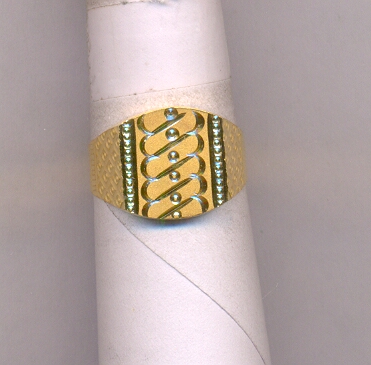 GOLD RING GENTS PLAIN GENERAL