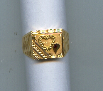 GOLD RING GENTS PLAIN GENERAL