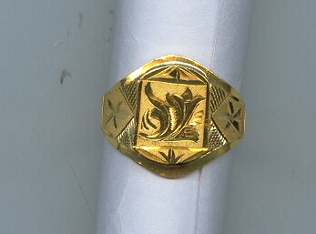 GOLD RING GENTS PLAIN GENERAL