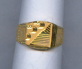 GOLD RING GENTS PLAIN GENERAL