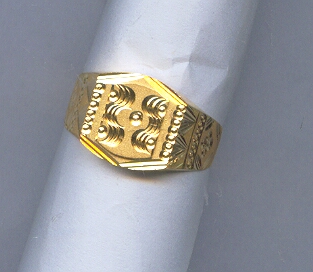 GOLD RING GENTS PLAIN GENERAL