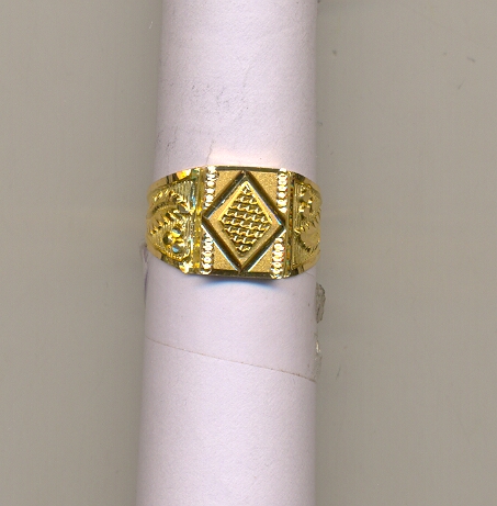 GOLD RING GENTS PLAIN GENERAL