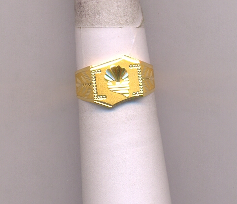 GOLD RING GENTS PLAIN GENERAL