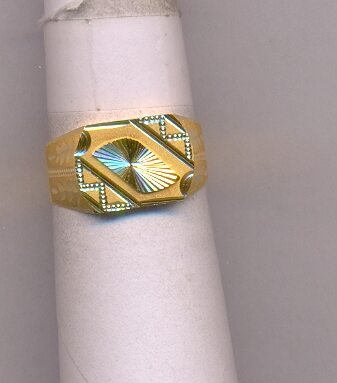 GOLD RING GENTS PLAIN GENERAL