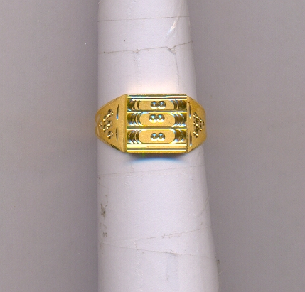 GOLD RING GENTS PLAIN GENERAL
