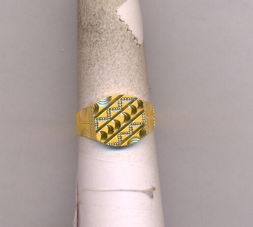 GOLD RING GENTS PLAIN GENERAL