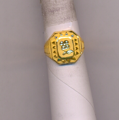 GOLD RING GENTS PLAIN GENERAL