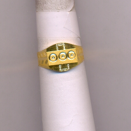 GOLD RING GENTS PLAIN GENERAL