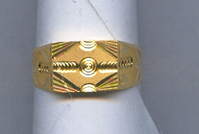 GOLD RING GENTS PLAIN GENERAL