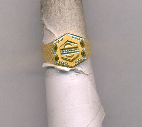 GOLD RING GENTS PLAIN GENERAL