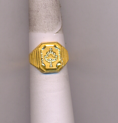 GOLD RING GENTS PLAIN GENERAL