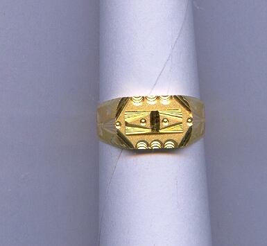 GOLD RING GENTS PLAIN GENERAL