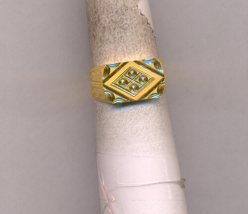 GOLD RING GENTS PLAIN GENERAL