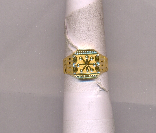 GOLD RING GENTS PLAIN GENERAL