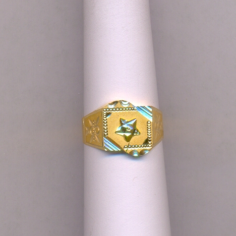 GOLD RING GENTS PLAIN GENERAL