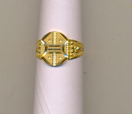 GOLD RING GENTS PLAIN GENERAL