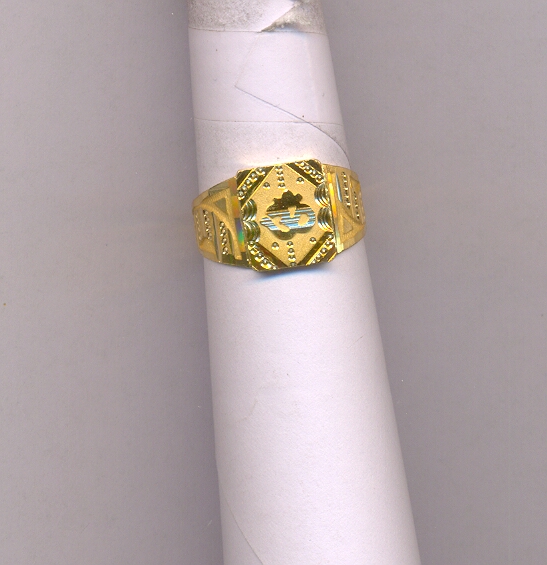 GOLD RING GENTS PLAIN GENERAL