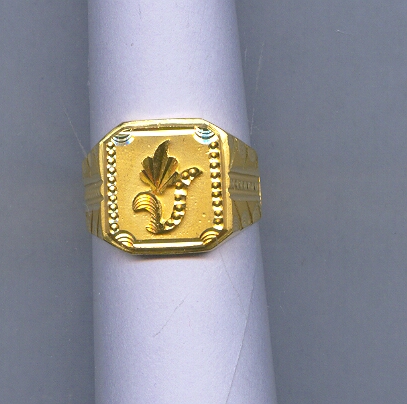 GOLD RING GENTS PLAIN GENERAL