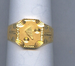 GOLD RING GENTS PLAIN GENERAL