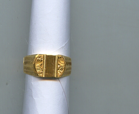 GOLD RING GENTS PLAIN GENERAL