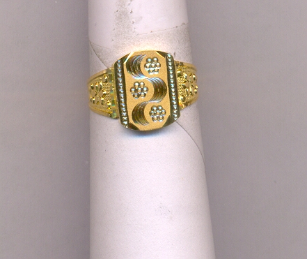 GOLD RING GENTS PLAIN GENERAL