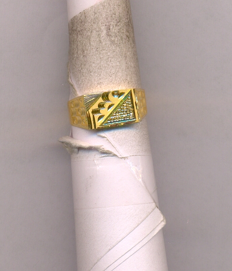 GOLD RING GENTS PLAIN GENERAL