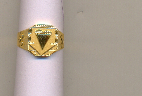 GOLD RING GENTS PLAIN GENERAL