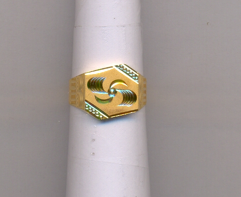GOLD RING GENTS PLAIN GENERAL