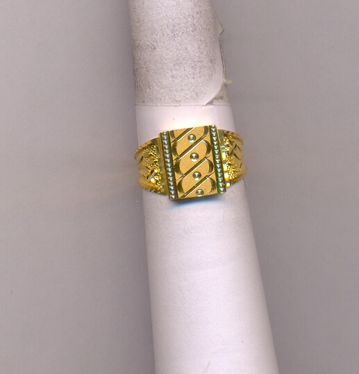 GOLD RING GENTS PLAIN GENERAL