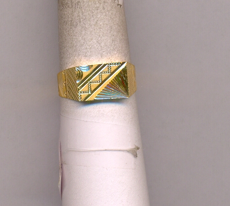 GOLD RING GENTS PLAIN GENERAL