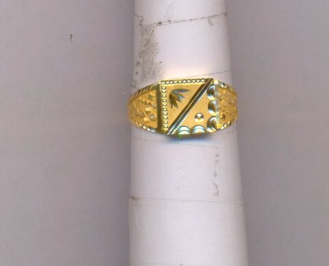 GOLD RING GENTS PLAIN GENERAL