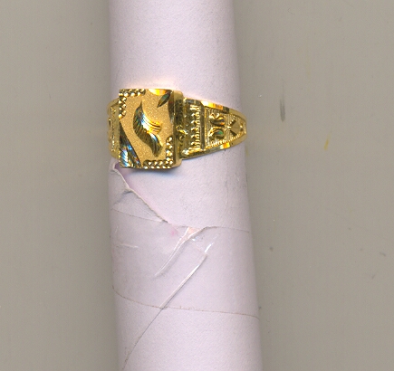 GOLD RING GENTS PLAIN GENERAL