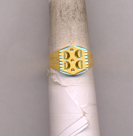 GOLD RING GENTS PLAIN GENERAL