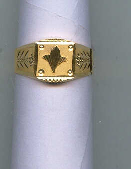 GOLD RING GENTS PLAIN GENERAL