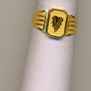 GOLD RING GENTS PLAIN GENERAL