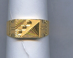 GOLD RING GENTS PLAIN GENERAL