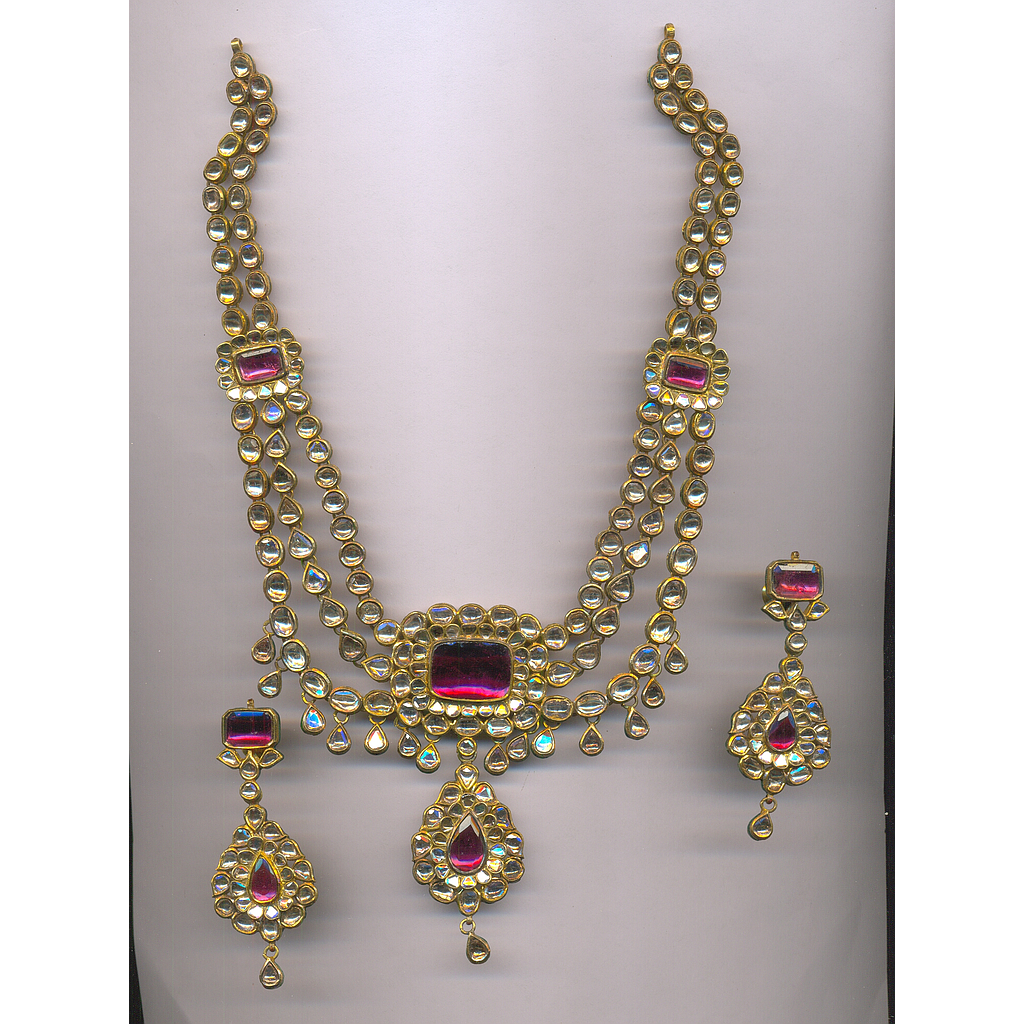 DIAMOND HALF SET LONG POLKI