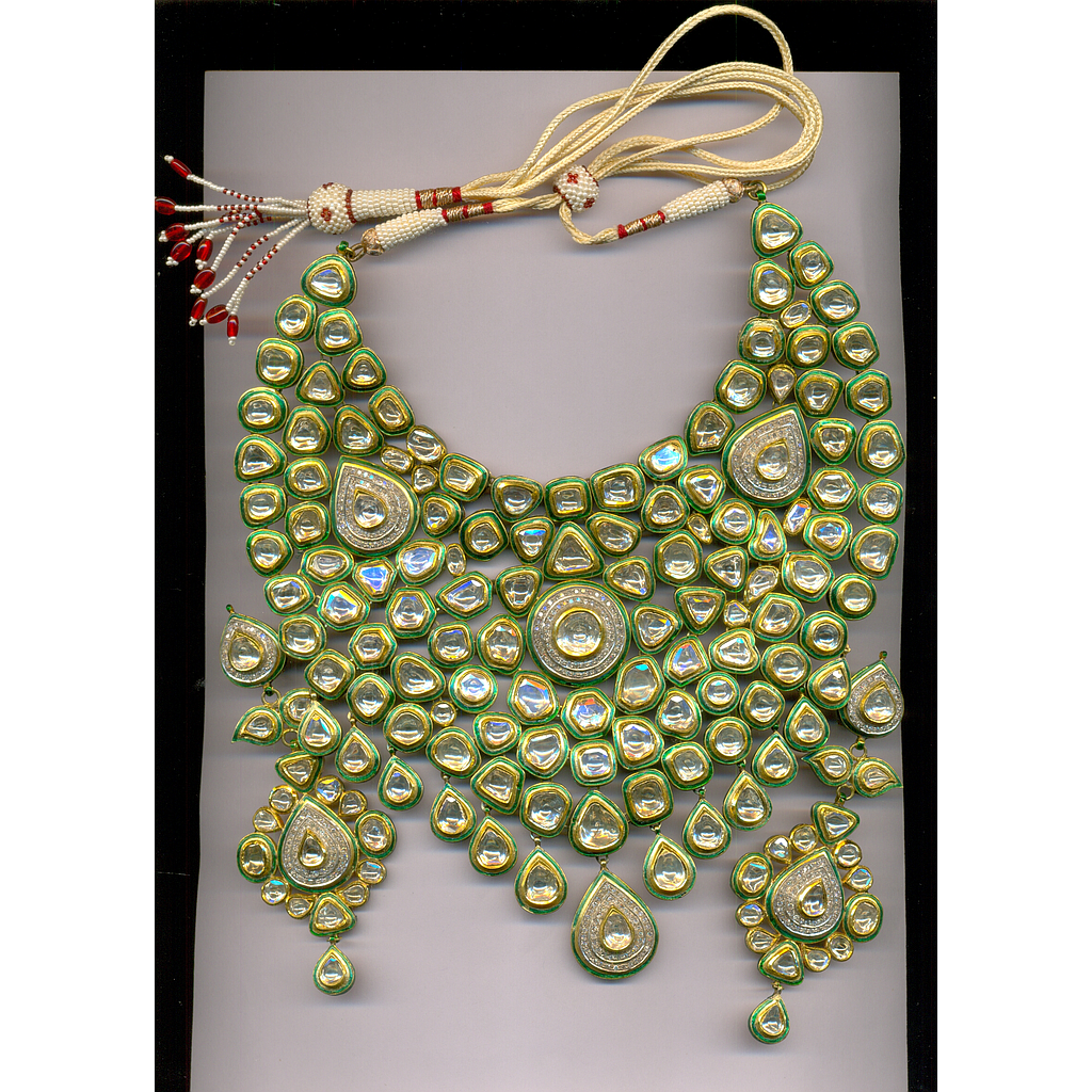 DIAMOND HALF SET ROUND POLKI