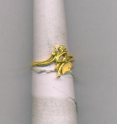 GOLD RING LADIES CASTING FANCY