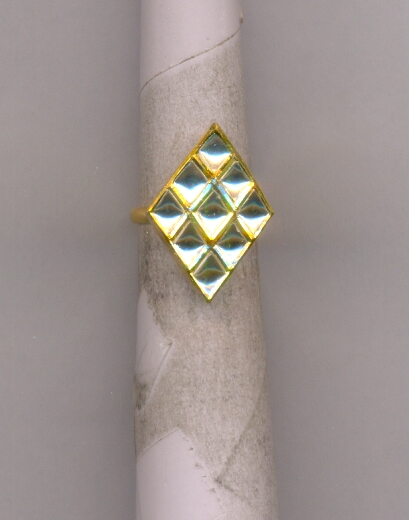 GOLD RING LADIES KUNDAN FANCY