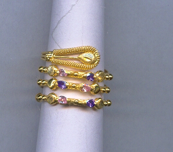 GOLD RING LADIES PLAIN FANCY